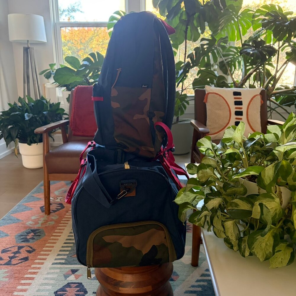 Herschel Supply Company Blue and Red Backpack and Duffel Set - Picture 7 of 8